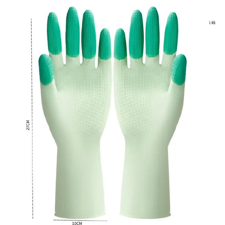 Latex Cleaning Dishwashing Gloves,Color Waterproof And Oil-proof Cleaning Thickened Wide-mouth  Reusable  Household Gloves，Kitchen Durable Cleaning Gloves ,Protect Your Hands