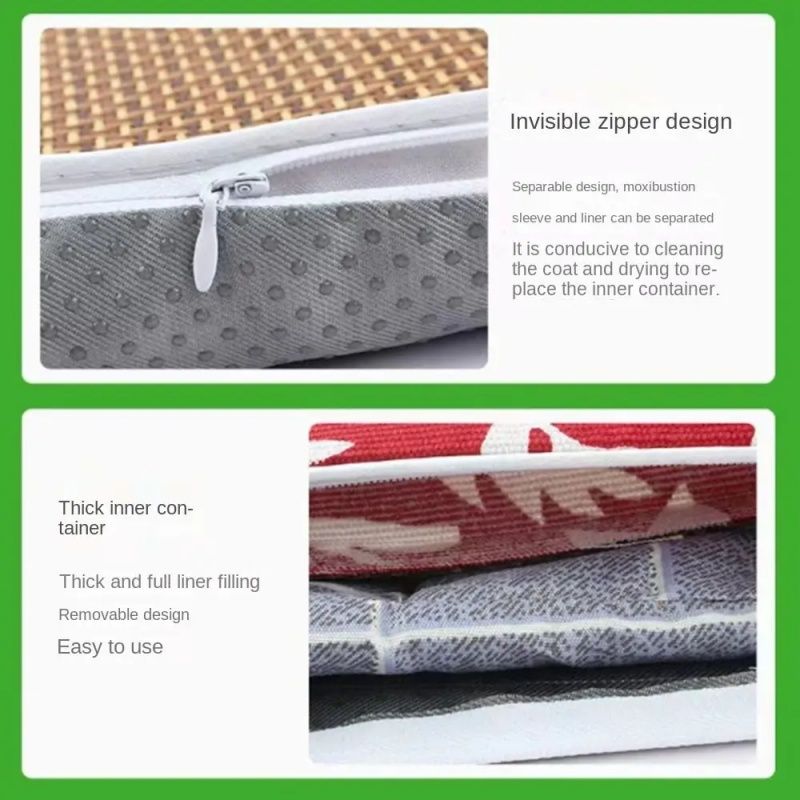 Moxibustion Mat, Moxibustion Blanket, Linen And Rattan Mat Fabric, Independent Moxa Liner, Which Can Be Dried, Replaced And Not Cleaned, Wormwood Is Warm And Breathable, Suitable For All People