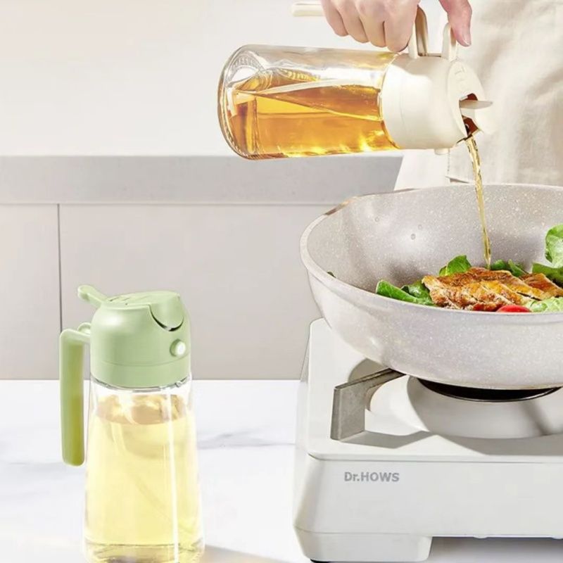 Oil Pot, The Oil Pouring And Spraying Functions Can Be Switched At Will,It Achieves Two Purposes With One Device,The Control Is Accurate And There Is No Shaking. Kitchen Tool,Essential For Household