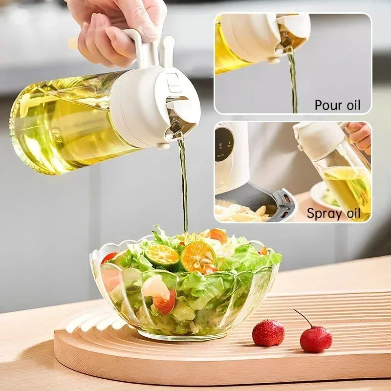 Oil Pot, The Oil Pouring And Spraying Functions Can Be Switched At Will,It Achieves Two Purposes With One Device,The Control Is Accurate And There Is No Shaking. Kitchen Tool,Essential For Household