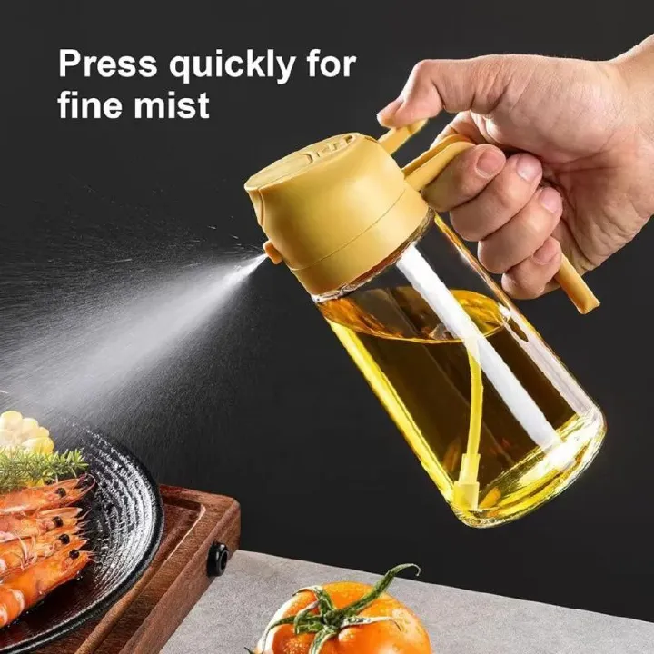 Oil Pot, The Oil Pouring And Spraying Functions Can Be Switched At Will,It Achieves Two Purposes With One Device,The Control Is Accurate And There Is No Shaking. Kitchen Tool,Essential For Household