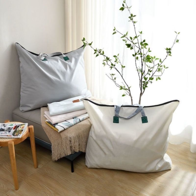 Waterproof Large Capacity Quilt Packing Bag，Student Quilt Storage Bags， Household Moving Luggage Dustproof Storage Bag， Random  Color