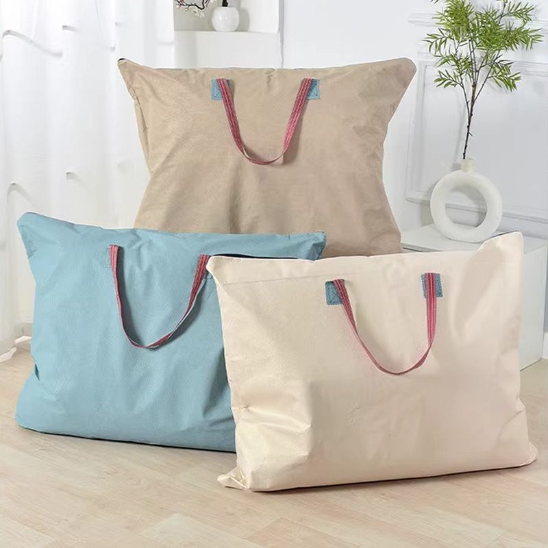 Waterproof Large Capacity Quilt Packing Bag，Student Quilt Storage Bags， Household Moving Luggage Dustproof Storage Bag， Random  Color