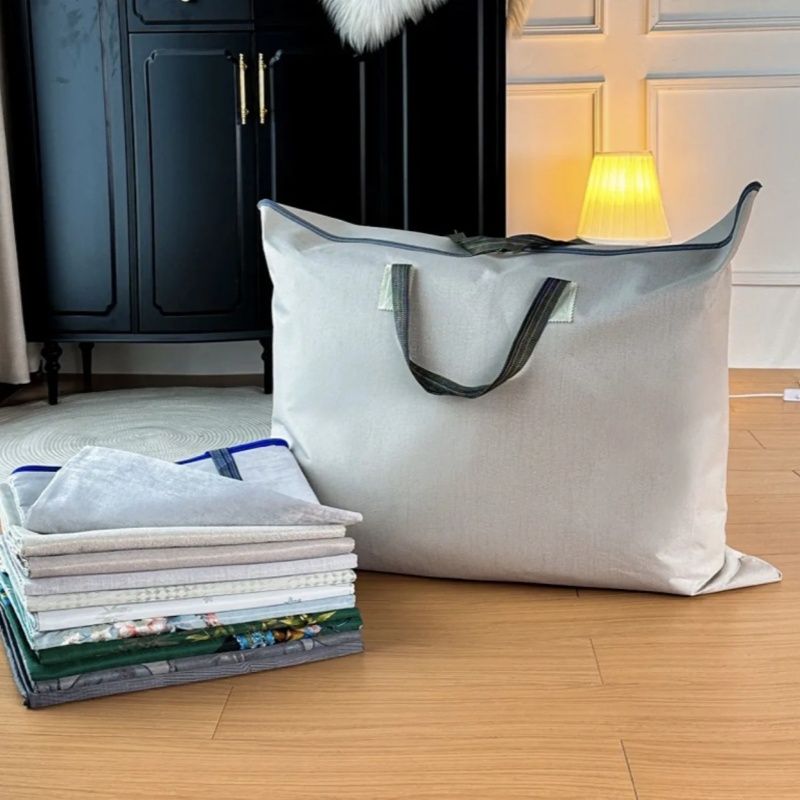 Waterproof Large Capacity Quilt Packing Bag，Student Quilt Storage Bags， Household Moving Luggage Dustproof Storage Bag， Random  Color