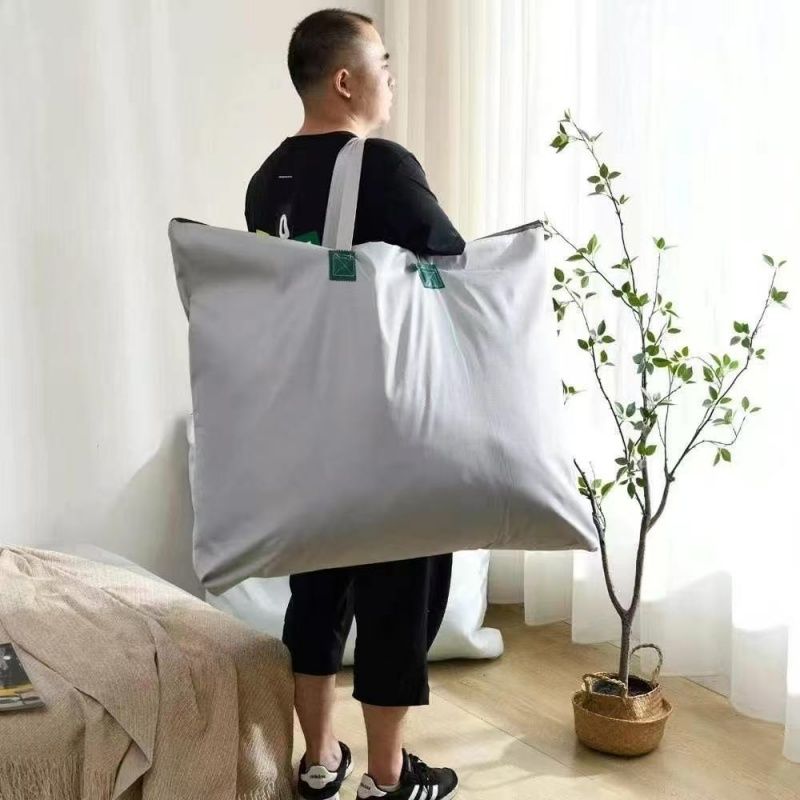 Waterproof Large Capacity Quilt Packing Bag，Student Quilt Storage Bags， Household Moving Luggage Dustproof Storage Bag， Random  Color