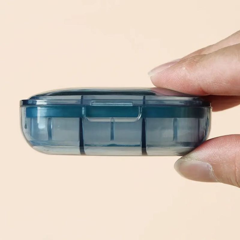 Medicine Storage Box, Moisture-proof Sealed Mini 3-grid Medicine Box ,Portable Carry-on Morning, Noon And Evening Daily Sub-packaging Box,Compact And Convenient ,Essential Medicine Box For Traveling