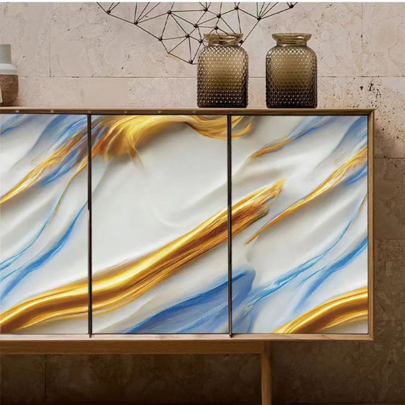 Kitchen Oil-proof And Waterproof Moisture Proof Marble Pattern Wall Stickers ，Heat Resistant  Thickened Imitation Tile Wall Stickers，Cooktop Desktop Decoration Wallpaper Self-adhesive