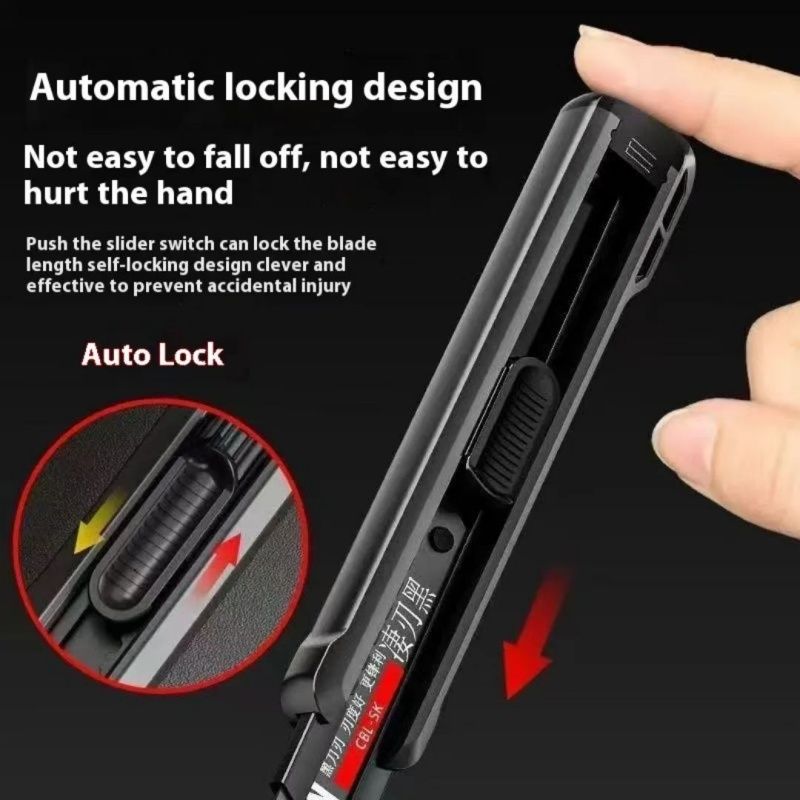 High Quality Retractable Utility Knife , Knife Non Slip Sturdy Fast Cutting Manual Lock,Office Learning Industry Special Wallpaper Knife,The Blade Body And Blade Can Be Used For A Long Time