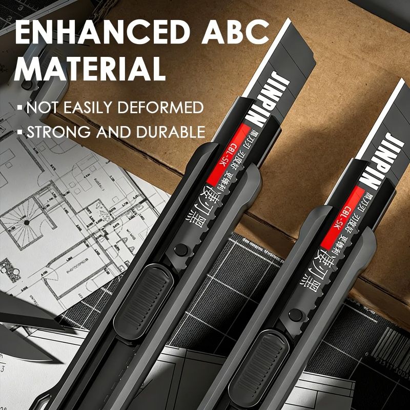 High Quality Retractable Utility Knife , Knife Non Slip Sturdy Fast Cutting Manual Lock,Office Learning Industry Special Wallpaper Knife,The Blade Body And Blade Can Be Used For A Long Time