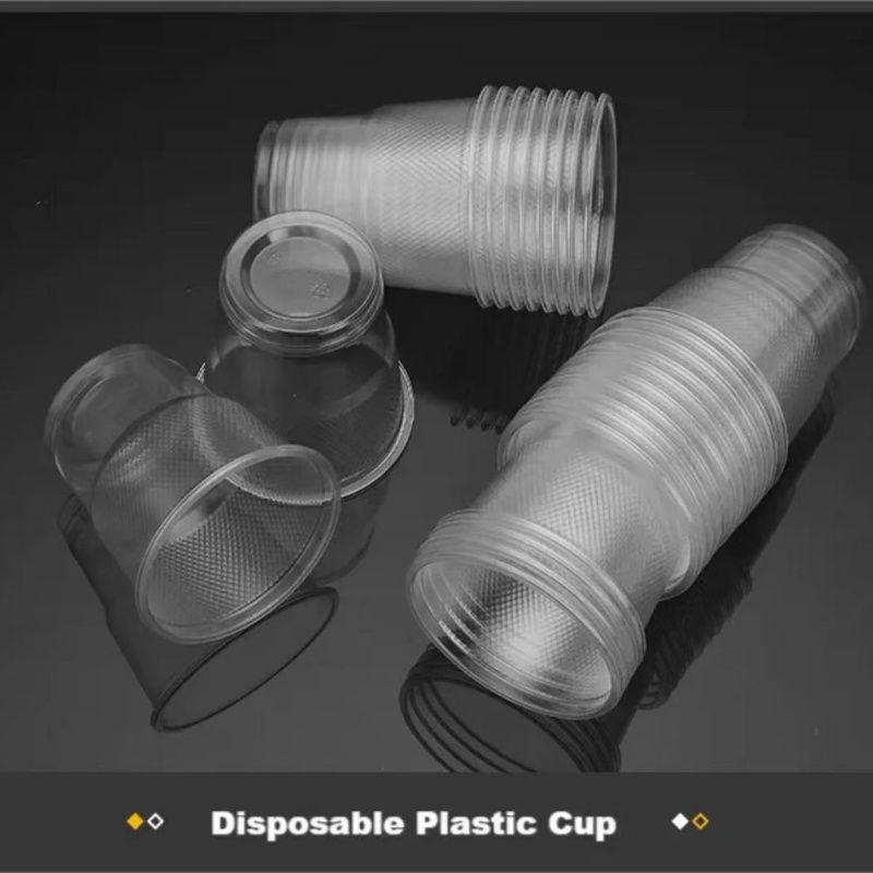 50PCS Disposable Thickened Plastic Cup，Home High Temperature And Low Temperature Resistance Transparent Small Aviation Cup ，Outdoor Picnic Birthday  Party Tableware 180ml Cups Supplies