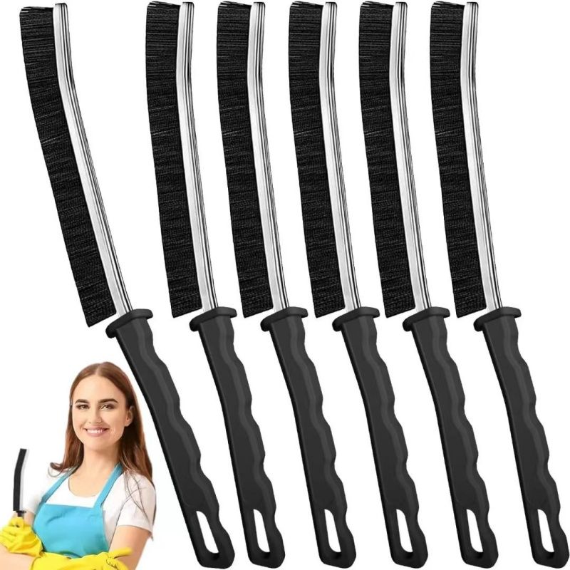 Household Gap Cleaning Brush， Hard Bristle Long Handle Cleaner Brush， For Window Tile Joints Dead Angle Shower Floor Lines，Cleaning Household Supplies