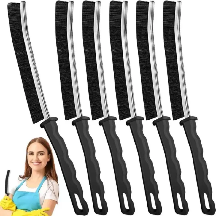 Household Gap Cleaning Brush， Hard Bristle Long Handle Cleaner Brush， For Window Tile Joints Dead Angle Shower Floor Lines，Cleaning Household Supplies