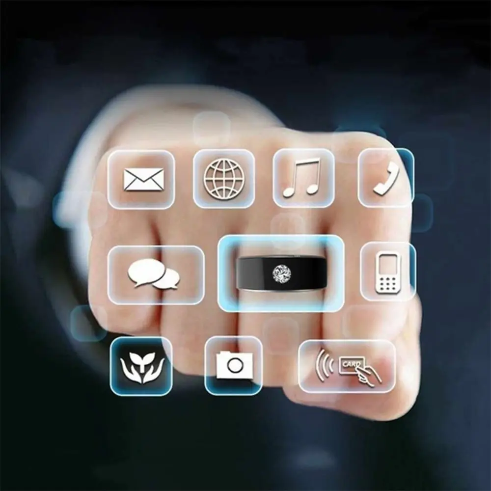 Fashion NFC Smart Ring Intelligent Wear Connect Android Phone Equipment Ring Waterproof Multifunction Magic NFC Finger Ring