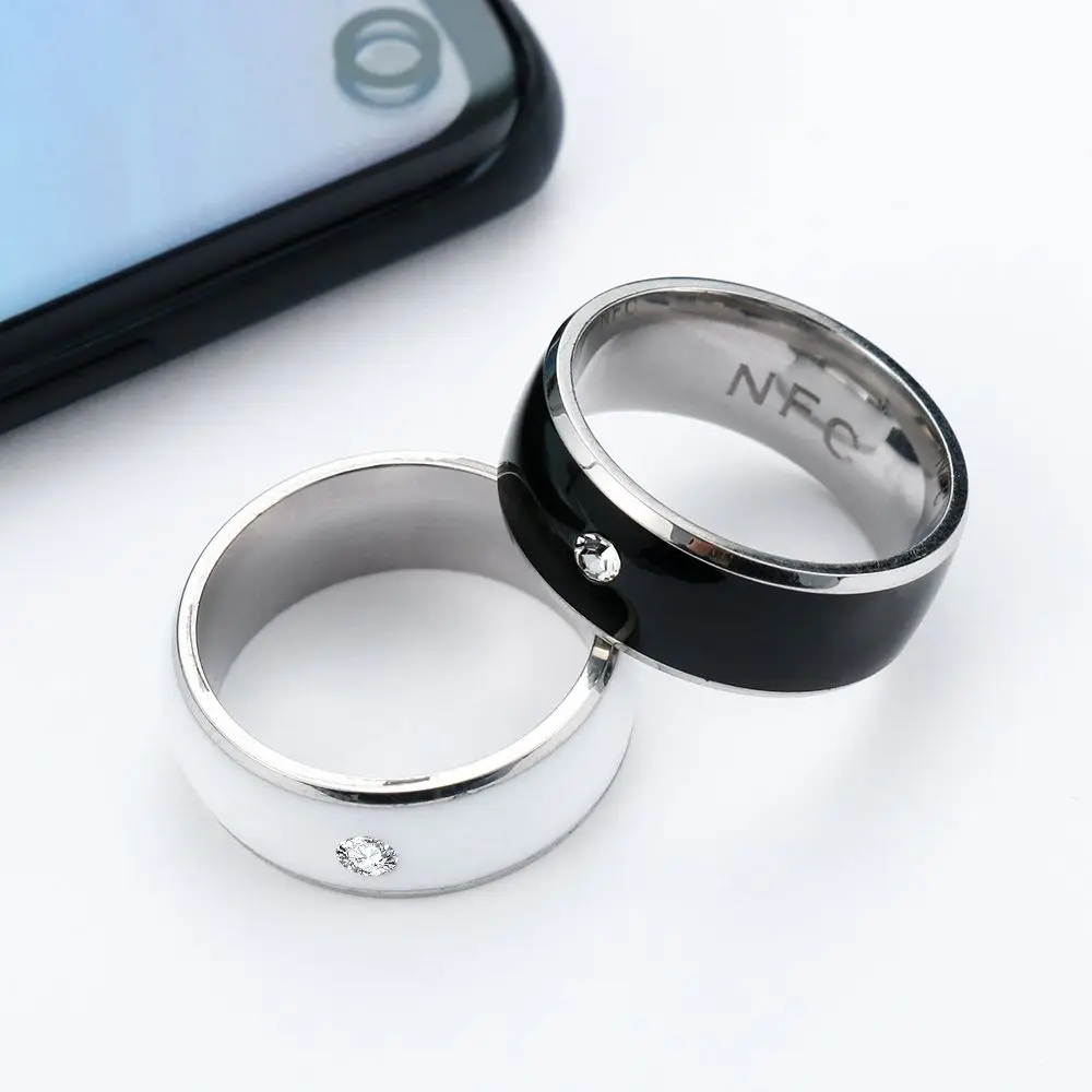 Fashion NFC Smart Ring Intelligent Wear Connect Android Phone Equipment Ring Waterproof Multifunction Magic NFC Finger Ring