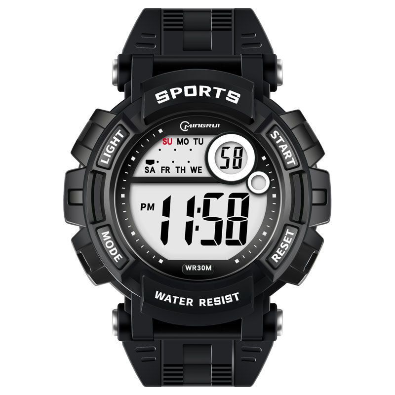Children Electronic Digital Wristwatch Young Man Fashion Luminous Watch Teenager Daily Cool Time Student Gift Boys Male Waches