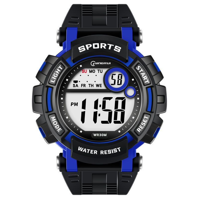 Children Electronic Digital Wristwatch Young Man Fashion Luminous Watch Teenager Daily Cool Time Student Gift Boys Male Waches