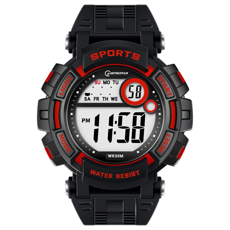 Children Electronic Digital Wristwatch Young Man Fashion Luminous Watch Teenager Daily Cool Time Student Gift Boys Male Waches