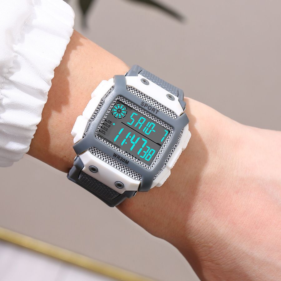 Women Men's Sports Watches Waterproof Outdoor Digital Men's Watches LED Alarm Clock Electronic watches for man Student kids