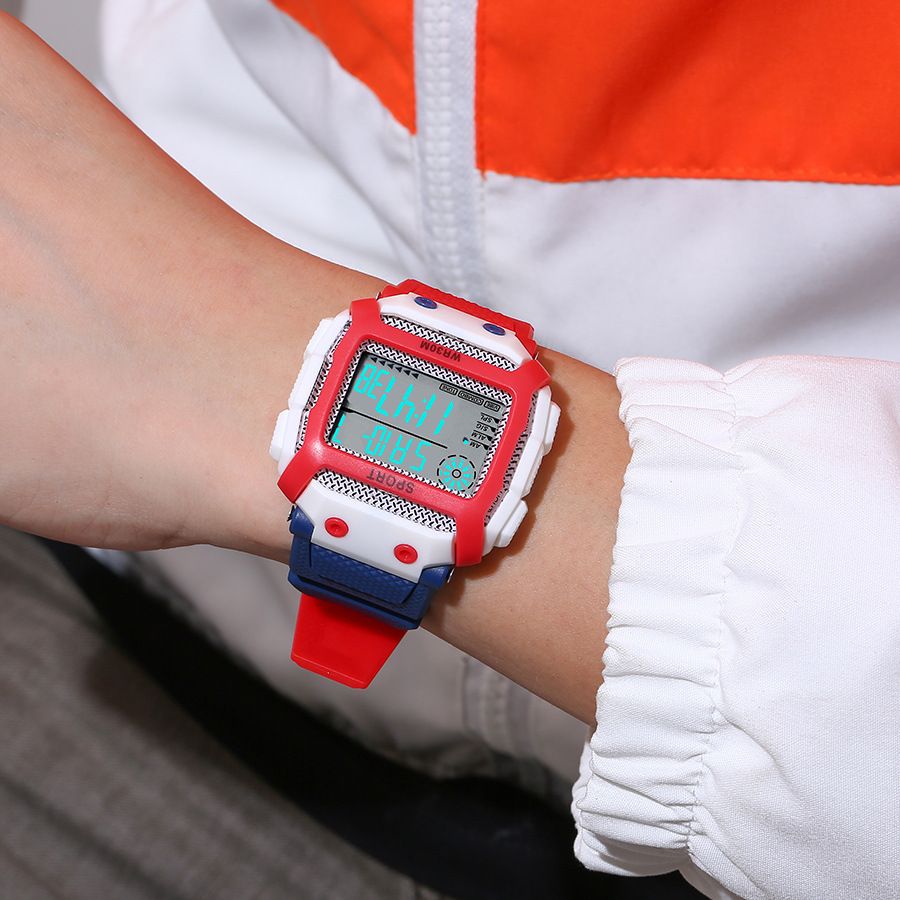 Women Men's Sports Watches Waterproof Outdoor Digital Men's Watches LED Alarm Clock Electronic watches for man Student kids