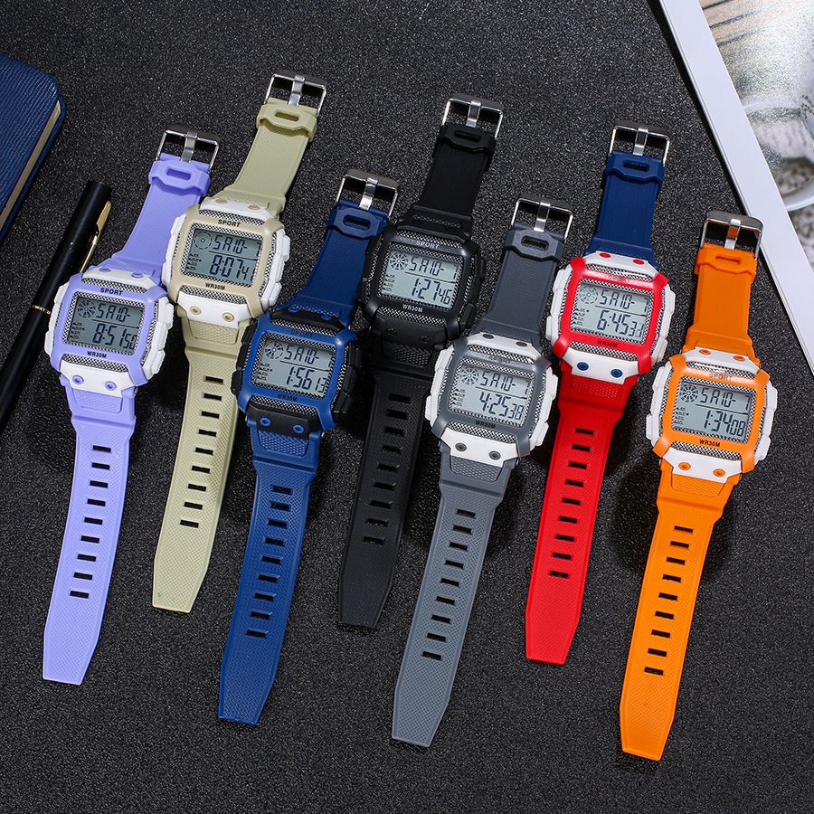 Women Men's Sports Watches Waterproof Outdoor Digital Men's Watches LED Alarm Clock Electronic watches for man Student kids