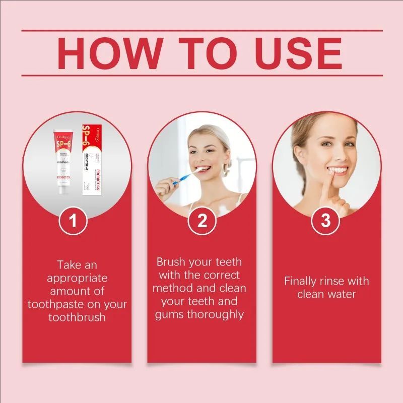 Probiotic Toothpaste SP-6 Toothpaste Cleaning Teeth Refreshing Breath Oral Cleaning Anti-Yellow Toothpaste Teeth Care Products