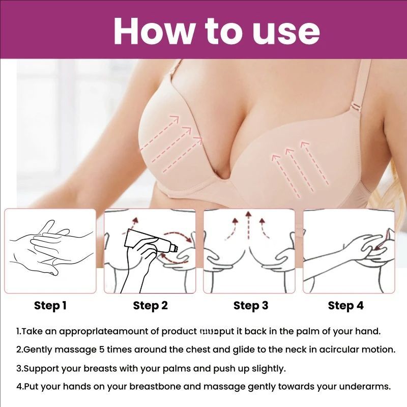 Female Elasticity Tightening Lifting Breast Roll-on Lifting Firming Straightening Postpartum Chest Drooping Nursing Massage