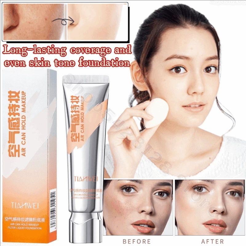 Airy Lasting Makeup Foundation Moisturizing Concealer Brightening Skin Color Invisible Pore Makeup Primer Isolation Cream 30ml