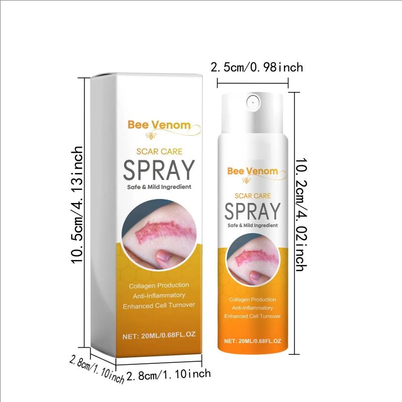 Bee Venom Fading scar Spray Stretch Marks Postpartum Pregnancy Scars Surgical burn scald repair Smoothing Skin Body Care Spray