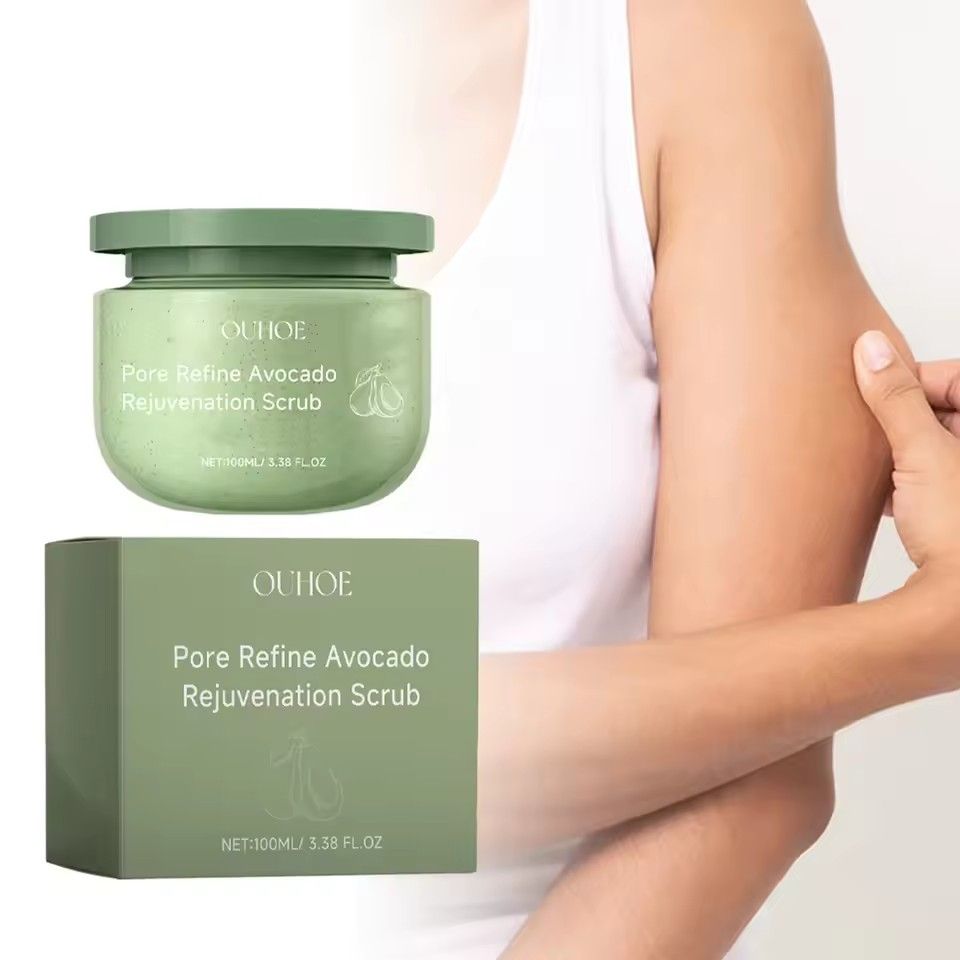 Exfoliating Body Scrub Anti Dark Spots Deep Cleansing Pore Peeling Oil Control Moisturizing Brightening Repair Avocado Scrub Gel