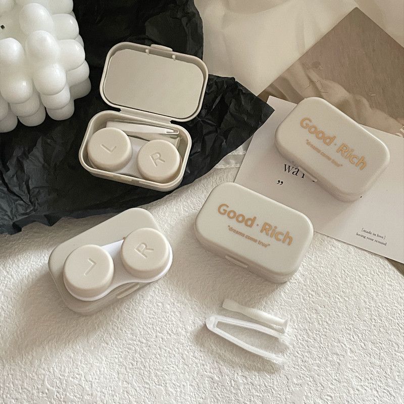 3psc Colored contact lens set Lenses Half-Yearly Disposable Cosmetic Contacts Set with 60ml Care Solution & Storage Case Cosmetic