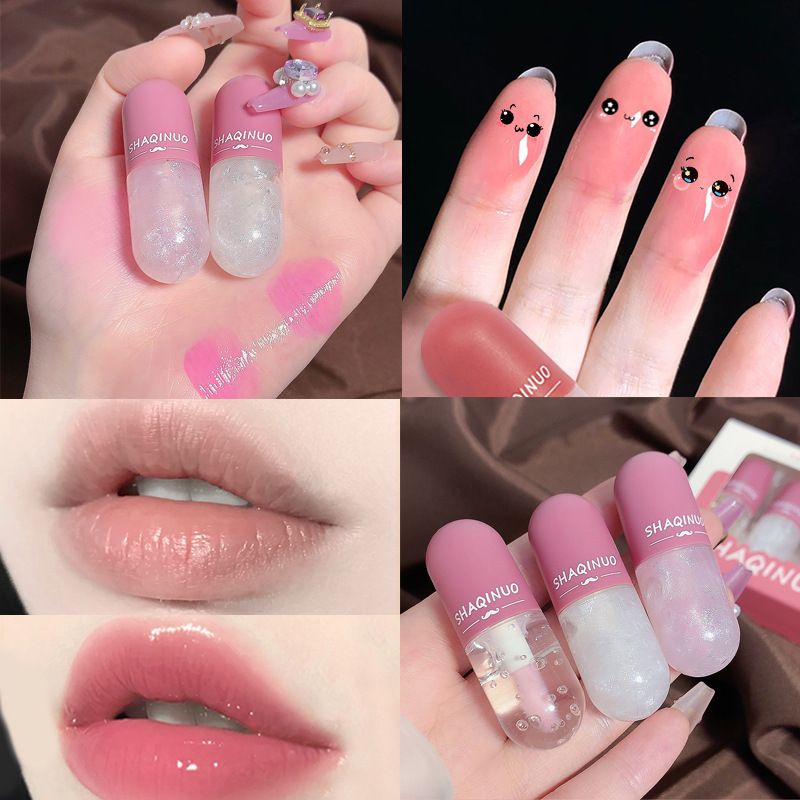 Triple-Pack Thermo-Changing Lip Gloss Set with Mesmerizing Shifting Sands Effect: Long-Lasting, Moisturizing, & Glossy for a Stunning Pout Every Day