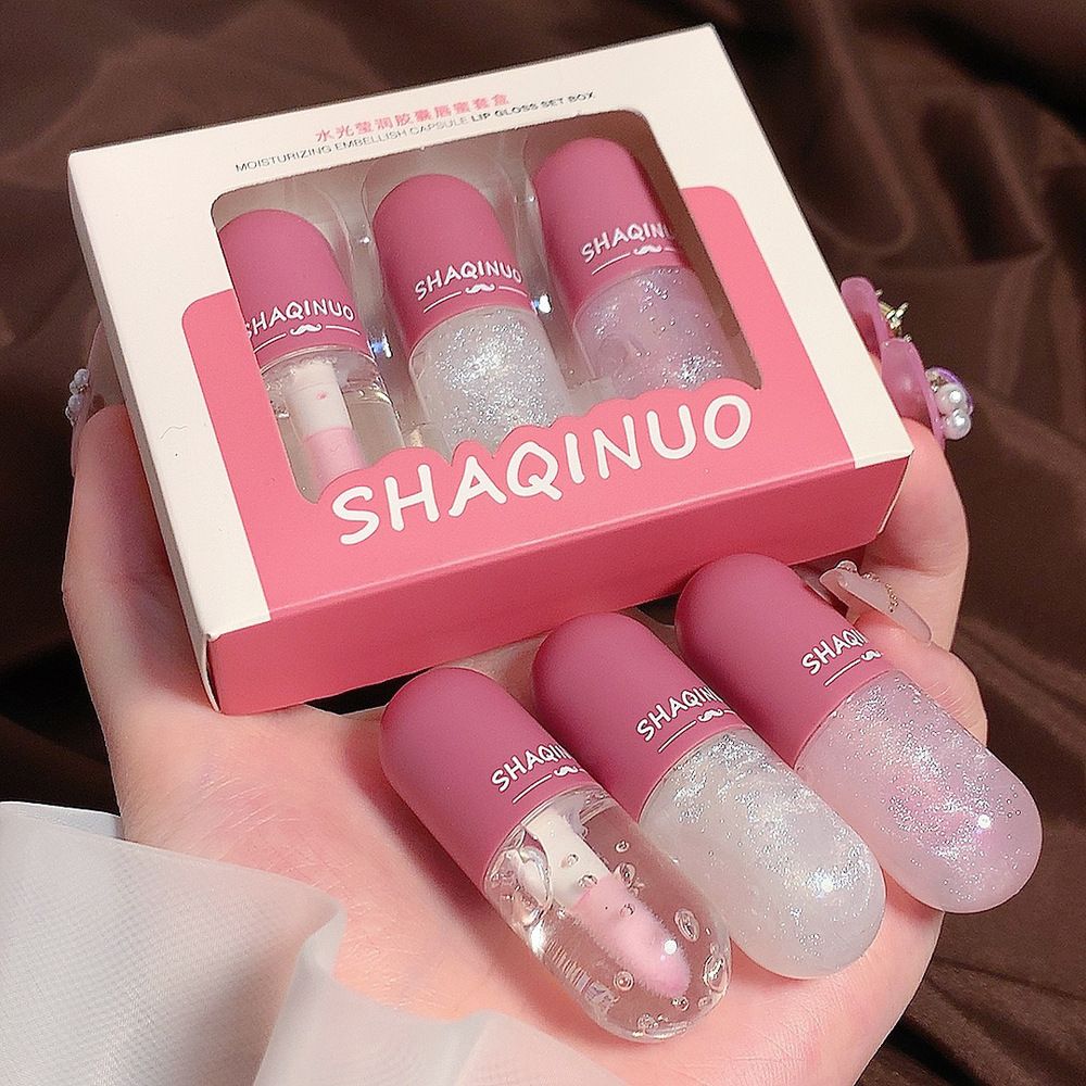 Triple-Pack Thermo-Changing Lip Gloss Set with Mesmerizing Shifting Sands Effect: Long-Lasting, Moisturizing, & Glossy for a Stunning Pout Every Day