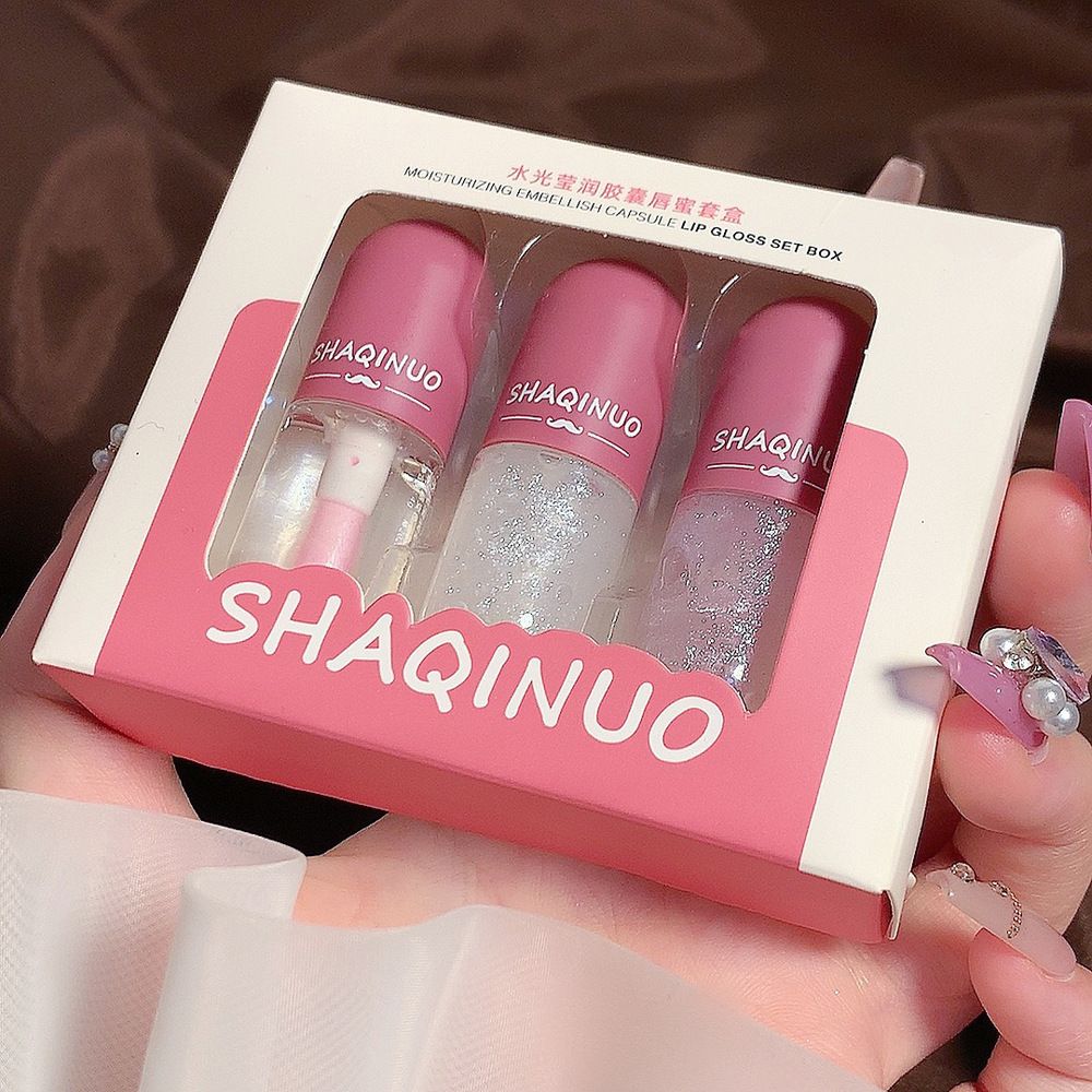 Triple-Pack Thermo-Changing Lip Gloss Set with Mesmerizing Shifting Sands Effect: Long-Lasting, Moisturizing, & Glossy for a Stunning Pout Every Day