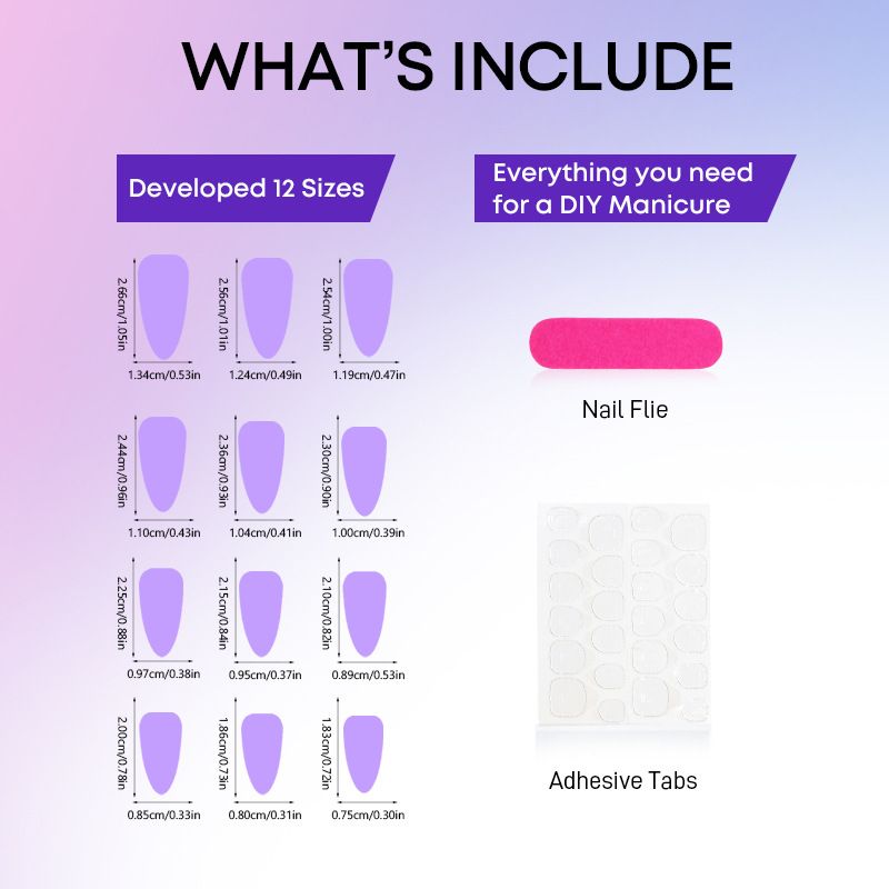 24 pieces hand-made 3D wear nail gradient French 3D finger fake nail Almond A removable nail nail Reusable Wearing Fake Nails Full  Artificial Flase Nails Decoration