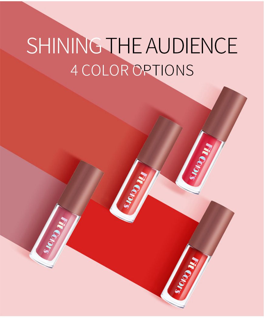 Fit Colors Dual-Charm 4-Piece Lip Color Set: Sparkling Diamond Gloss for a Mesmerizing Shine & Moisturizing Lipstick for All-Day Hydration