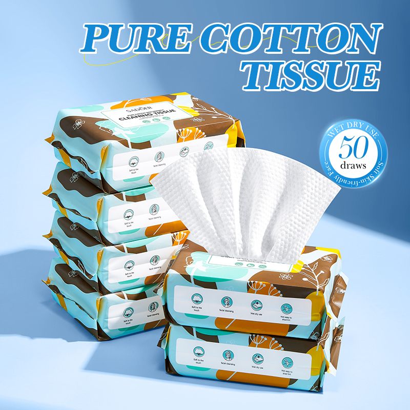 SADOER Pure Cotton Skin Cleansing Towel 50 smoke daily makeup remover towel