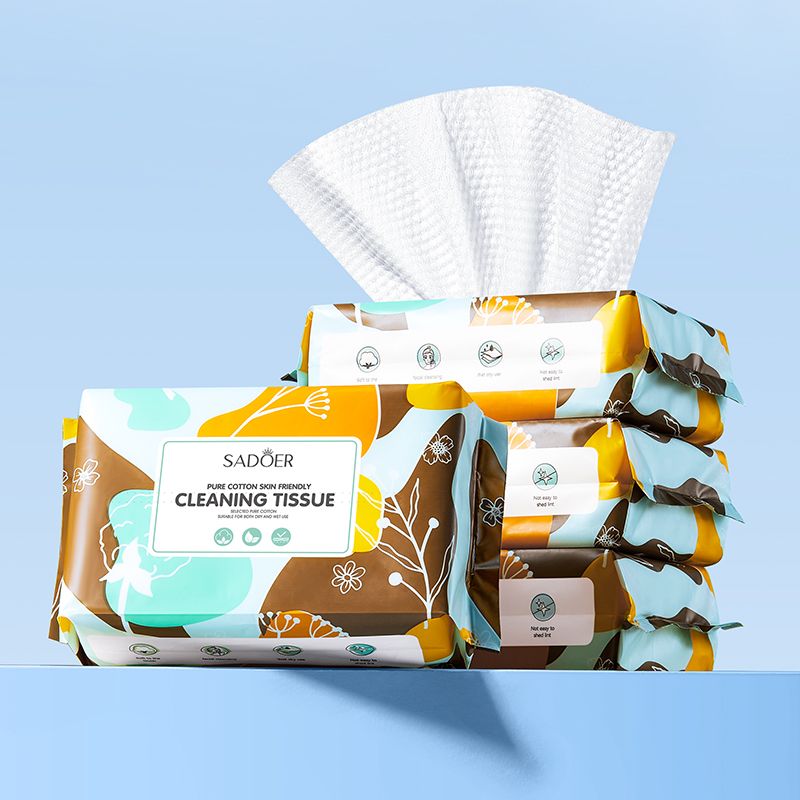 SADOER Pure Cotton Skin Cleansing Towel 50 smoke daily makeup remover towel