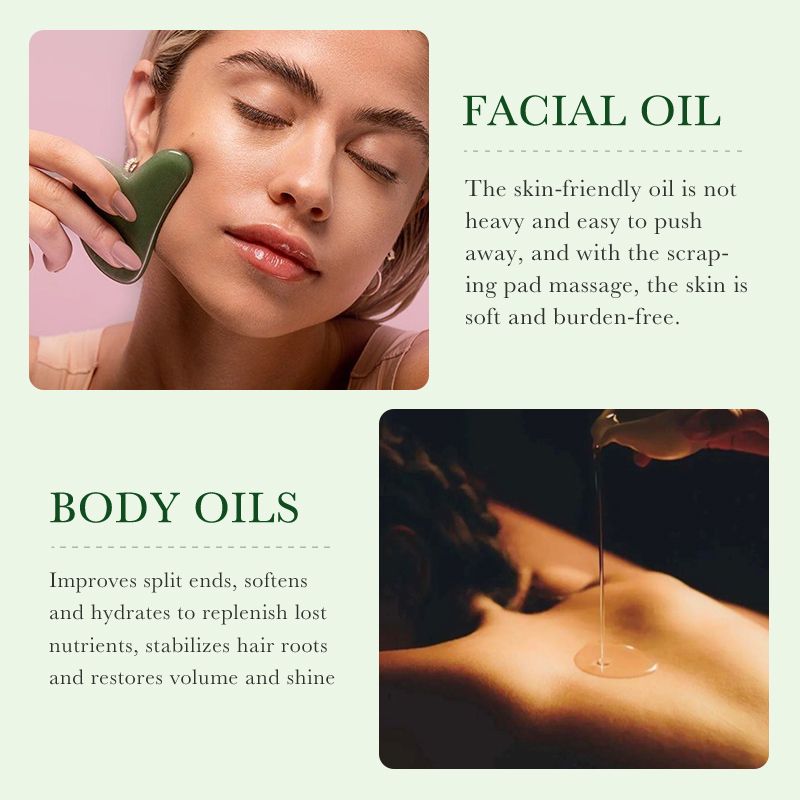 SADOER 3-Pack Natural 99% Plant Extract Moisturizing Oil Trio - Hydrating Blend with Sweet Almond, Avocado & Moroccan Argan Oil to Soothe, Nourish and Relieve Dry Skin