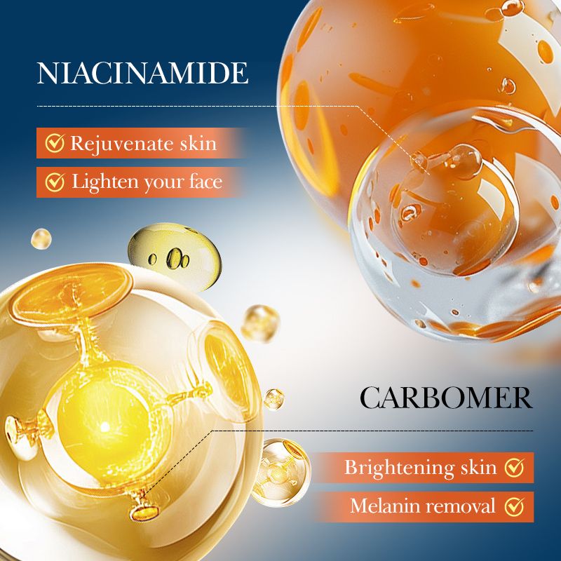 4pcs Skincare set  Vitamin C Whitening and Moisturizing Travel Set Cleansing and Moisturizing
