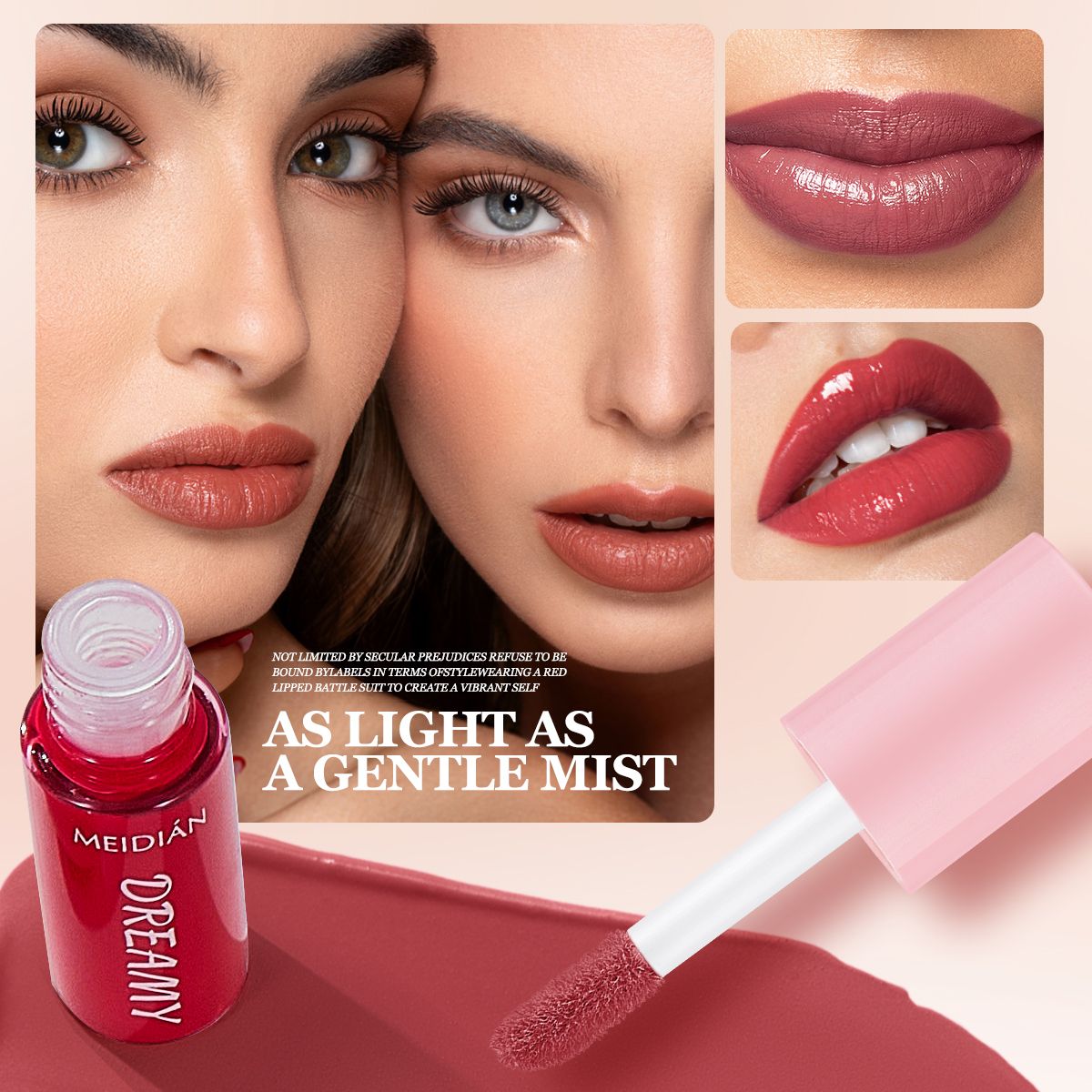 🔥 10-Piece Set Waterproof Smudge-Proof Long-Lasting Velvet Matte Lip Gloss Set Waterproof Non-Stick Lip Gloss Lipstick Set Nairobi Beauty Supply