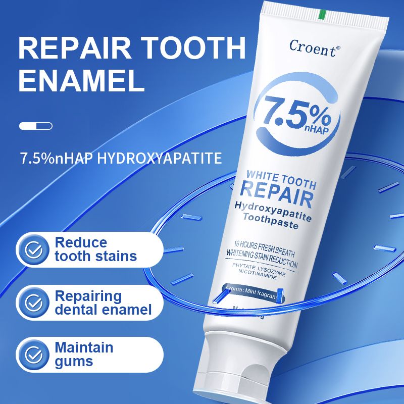 Hydroxyapatite Toothpaste for Enamel Protection & Tooth Strengthening, Gentle Mint for Sensitive Teeth, Daily Oral Care for Fresh Breath 120g