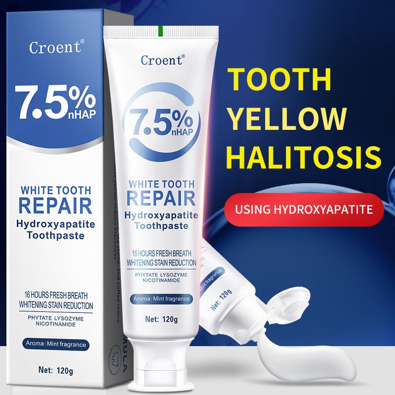 Hydroxyapatite Toothpaste for Enamel Protection & Tooth Strengthening, Gentle Mint for Sensitive Teeth, Daily Oral Care for Fresh Breath 120g
