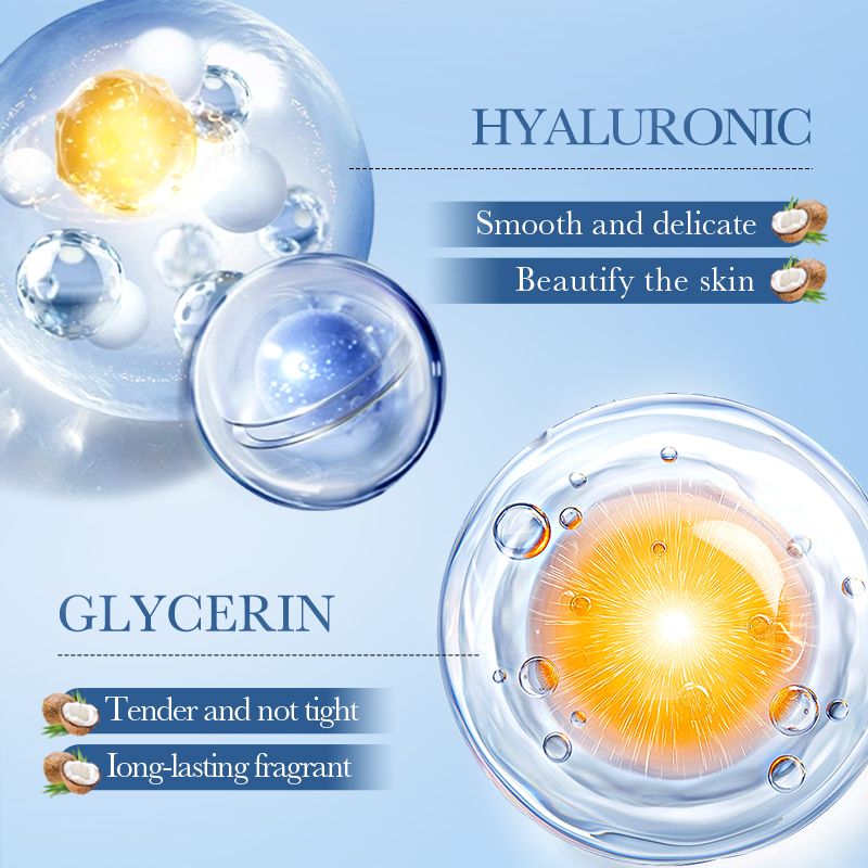 2000ml SADOER Coconut Oil Moisturizing Body Wash 2kg - Large Capacity Shower Gel for Family Use