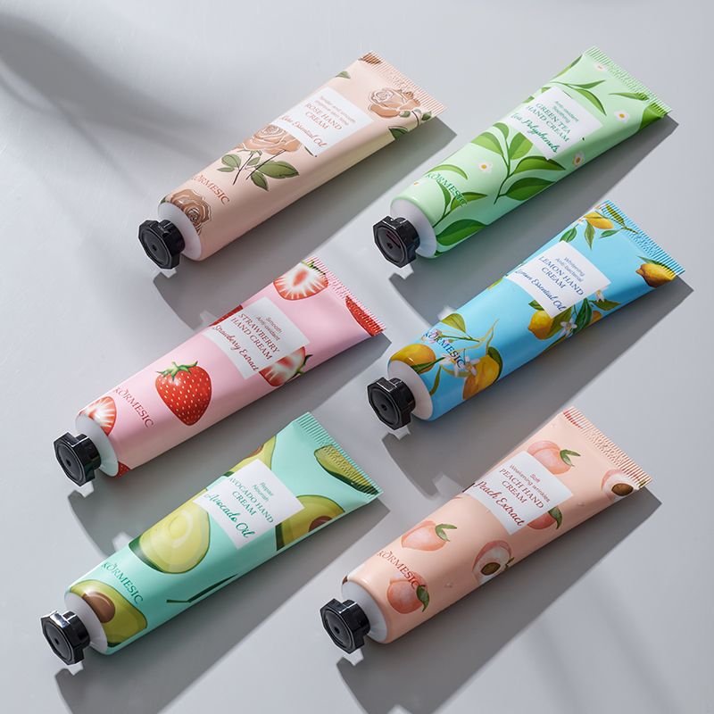 6 PCS/Set KORMESIC Hand Cream  Fruit Moisturizing Hand Cream Nourish Hand Care Hand Lotion Moisturize Stratum Corneum Hands Hydration Moisturizing Skin Care Creams for Dry Cracked Hands