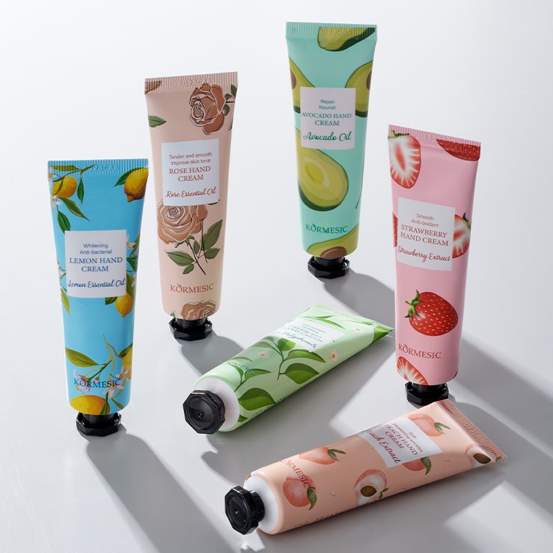 6 PCS/Set KORMESIC Hand Cream  Fruit Moisturizing Hand Cream Nourish Hand Care Hand Lotion Moisturize Stratum Corneum Hands Hydration Moisturizing Skin Care Creams for Dry Cracked Hands