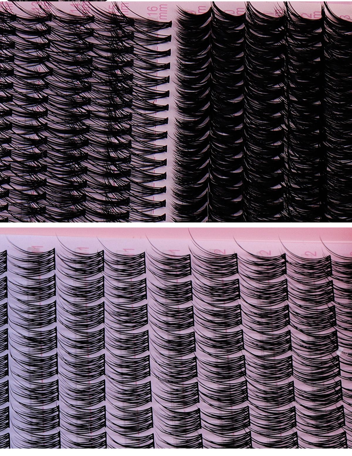 320 Pcs DIY Segmented false eyelash set, large capacity dense single cluster of false eyelashes False Eyelash Extension Set