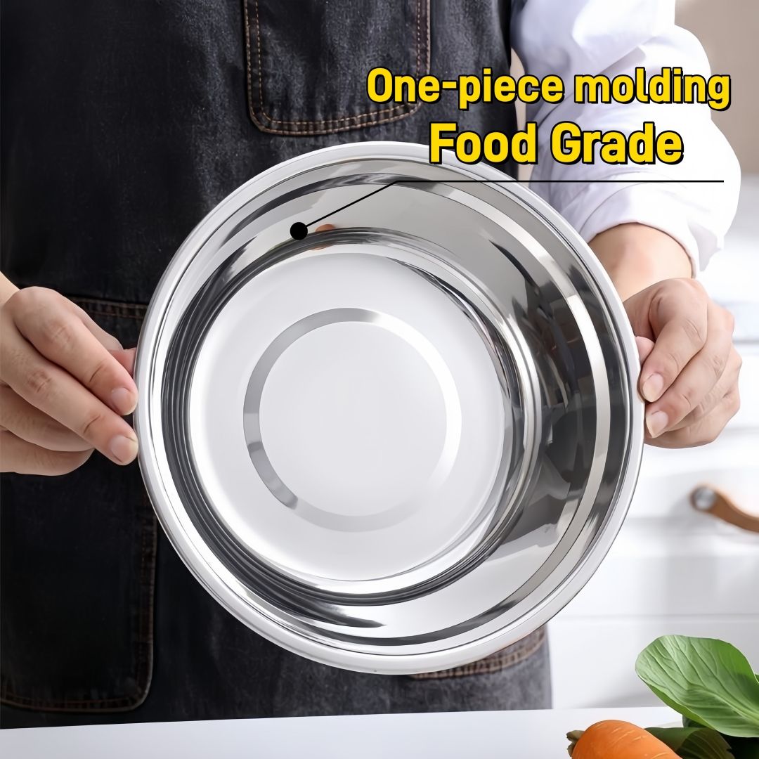 Viral on TikTok! All-in-One Stainless Steel Soup Basin - Gas & Induction Ready, Multi-use for Cooking, Serving & Eating