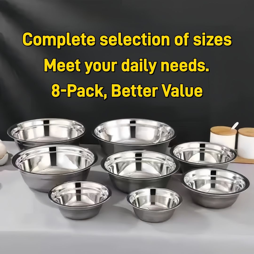 Viral on TikTok! All-in-One Stainless Steel Soup Basin - Gas & Induction Ready, Multi-use for Cooking, Serving & Eating