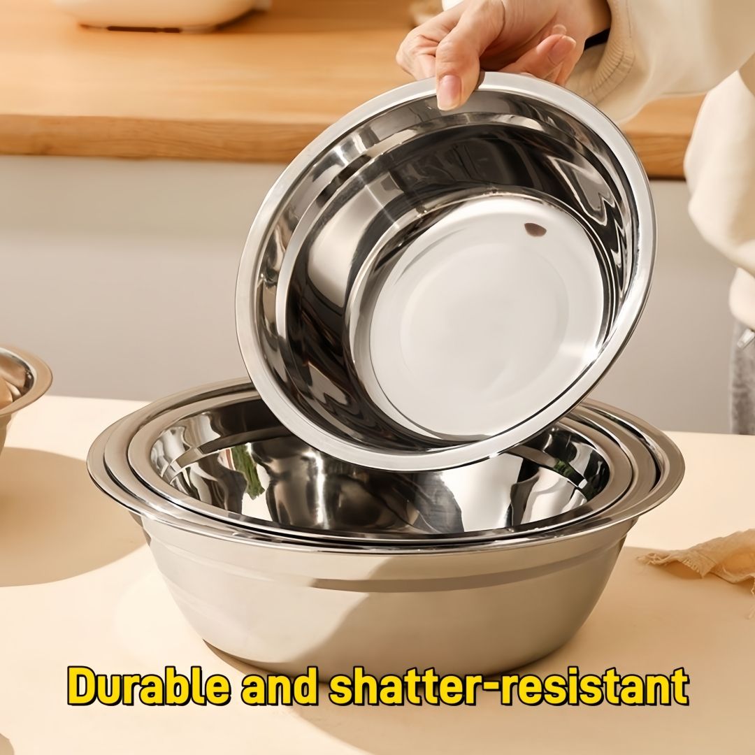 Viral on TikTok! All-in-One Stainless Steel Soup Basin - Gas & Induction Ready, Multi-use for Cooking, Serving & Eating