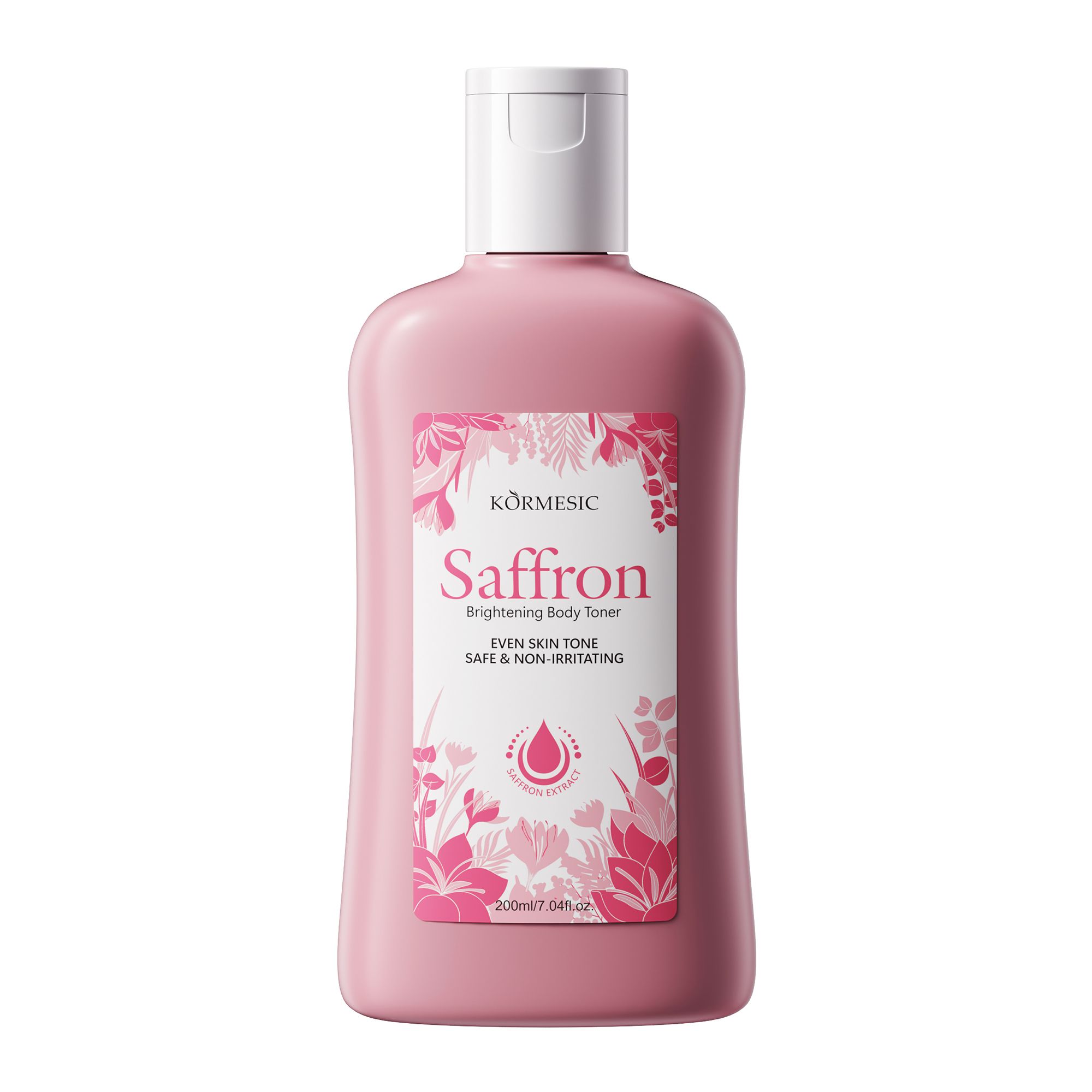KORMESIC Saffron Astringent Lotion for Body – Infused with Saffron Essence & Niacinamide to Lighten Spots, Even Skin Tone & Gently Nourish for a Naturally Radiant Glow